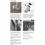 Maxbell Universal Bidet Attachment for Toilet 1/2'' Dual Nozzle Self Cleaning Nozzle