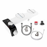 Maxbell Universal Bidet Attachment for Toilet 1/2'' Dual Nozzle Self Cleaning Nozzle