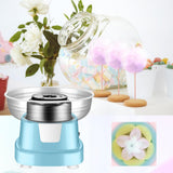 Maxbell DIY Cotton Candy Floss Makers Home Decoration 400W for Wedding Parties Blue