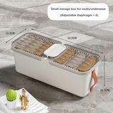 Maxbell Closet Clothes Organizer Drawer Storage Box for Socks Clothing Ties White