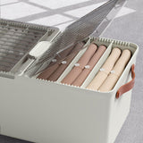 Maxbell Closet Clothes Organizer Drawer Storage Box for Socks Clothing Ties White