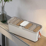 Maxbell Closet Clothes Organizer Drawer Storage Box for Socks Clothing Ties White