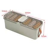 Maxbell Closet Clothes Organizer Drawer Storage Box for Socks Clothing Ties Light Coffee