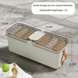 Maxbell Closet Clothes Organizer Drawer Storage Box for Socks Clothing Ties Light Coffee
