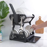 Maxbell Dish Drying Rack Dish filter Multifunctional for Countertop Black