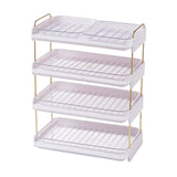 Maxbell Multi Layer Side Dish Multifunction Dish Rack for Dining Table Home Events 4 Tiers White