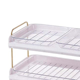 Maxbell Multi Layer Side Dish Multifunction Dish Rack for Dining Table Home Events 4 Tiers White