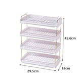 Maxbell Multi Layer Side Dish Multifunction Dish Rack for Dining Table Home Events 4 Tiers White