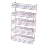 Maxbell Multi Layer Side Dish Multifunction Dish Rack for Dining Table Home Events 5 Tiers White