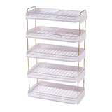 Maxbell Multi Layer Side Dish Multifunction Dish Rack for Dining Table Home Events 5 Tiers White