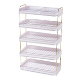Maxbell Multi Layer Side Dish Multifunction Dish Rack for Dining Table Home Events 5 Tiers White
