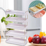 Maxbell Multi Layer Side Dish Multifunction Dish Rack for Dining Table Home Events 5 Tiers White