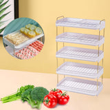 Maxbell Multi Layer Side Dish Multifunction Dish Rack for Dining Table Home Events 5 Tiers White