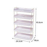 Maxbell Multi Layer Side Dish Multifunction Dish Rack for Dining Table Home Events 5 Tiers White