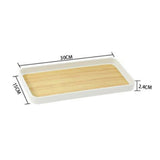Maxbell Portable Serving Tray Fruit Platter Food Dish for Desktop Dining Table Party S