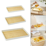 Maxbell Portable Serving Tray Fruit Platter Food Dish for Desktop Dining Table Party S