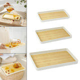 Maxbell Portable Serving Tray Fruit Platter Food Dish for Desktop Dining Table Party S