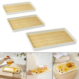 Maxbell Portable Serving Tray Fruit Platter Food Dish for Desktop Dining Table Party S