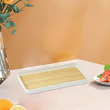 Maxbell Portable Serving Tray Fruit Platter Food Dish for Desktop Dining Table Party S