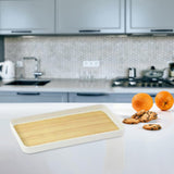 Maxbell Portable Serving Tray Fruit Platter Food Dish for Desktop Dining Table Party S