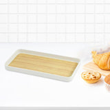 Maxbell Portable Serving Tray Fruit Platter Food Dish for Desktop Dining Table Party S