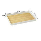 Maxbell Portable Serving Tray Fruit Platter Food Dish for Desktop Dining Table Party M