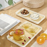 Maxbell Portable Serving Tray Fruit Platter Food Dish for Desktop Dining Table Party M
