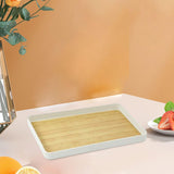 Maxbell Portable Serving Tray Fruit Platter Food Dish for Desktop Dining Table Party M