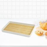 Maxbell Portable Serving Tray Fruit Platter Food Dish for Desktop Dining Table Party M