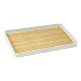 Maxbell Portable Serving Tray Fruit Platter Food Dish for Desktop Dining Table Party L