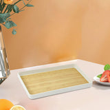 Maxbell Portable Serving Tray Fruit Platter Food Dish for Desktop Dining Table Party L