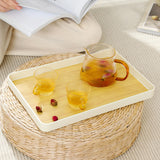 Maxbell Portable Serving Tray Fruit Platter Food Dish for Desktop Dining Table Party L