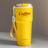 Maxbell 620ml Vacuum Insulated Mug Camping Stainless Steel Travel Thermal Yellow