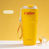 Maxbell 620ml Vacuum Insulated Mug Camping Stainless Steel Travel Thermal Yellow