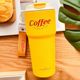 Maxbell 620ml Vacuum Insulated Mug Camping Stainless Steel Travel Thermal Yellow