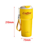 Maxbell 620ml Vacuum Insulated Mug Camping Stainless Steel Travel Thermal Yellow