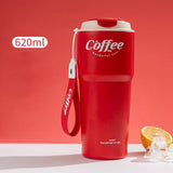 Maxbell 620ml Vacuum Insulated Mug Camping Stainless Steel Travel Thermal Red