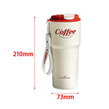 Maxbell 620ml Vacuum Insulated Mug Camping Stainless Steel Travel Thermal White