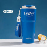 Maxbell 620ml Vacuum Insulated Mug Camping Stainless Steel Travel Thermal Blue