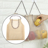 Maxbell Hanging Mesh Storage Bag Portable Produce Bags for Vegetable Onion Potatoes Large Beige