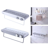 Maxbell Shower Caddy Shelf Wall Mounted Storage Rack Organizer bathroom White