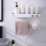 Maxbell Shower Caddy Shelf Wall Mounted Storage Rack Organizer bathroom White