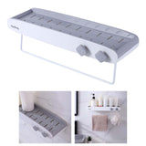 Maxbell Shower Caddy Shelf Wall Mounted Storage Rack Organizer bathroom White