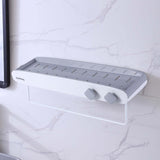 Maxbell Shower Caddy Shelf Wall Mounted Storage Rack Organizer bathroom White