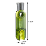 Maxbell Mini Cleaning Brush Washing Tool Detail Brush for Cups mug Kitchen Transparent Green
