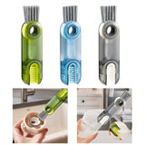 Maxbell Mini Cleaning Brush Washing Tool Detail Brush for Cups mug Kitchen Transparent Green