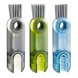 Maxbell Mini Cleaning Brush Washing Tool Detail Brush for Cups mug Kitchen Transparent Green