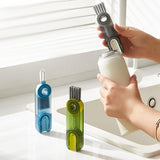 Maxbell Mini Cleaning Brush Washing Tool Detail Brush for Cups mug Kitchen Transparent Blue