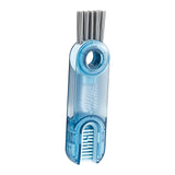 Maxbell Mini Cleaning Brush Washing Tool Detail Brush for Cups mug Kitchen Transparent Blue