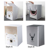 Maxbell Washing Machine Cover Dustproof Cute for Top Loading Washer and Dryer Machine Style A